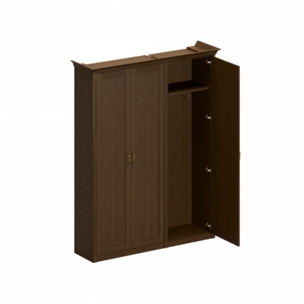Шкаф высокий комбинированный (для одежды узкий + для документов с закрытыми дверями)  дуб мелвилл