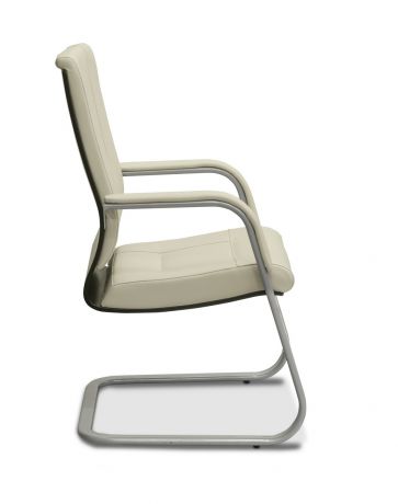 Кресло Торино HSW на раме экокожа премиум / светло-бежевая CN1112/ дерево - венге