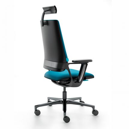 Кресло для руководителя Connex2 со средней спинкой натуральная кожа / охра 4805