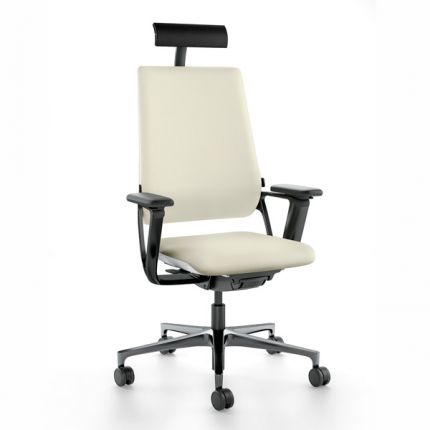 Кресло для руководителя Connex2 со средней спинкой ткань / темно-коричневая 1704
