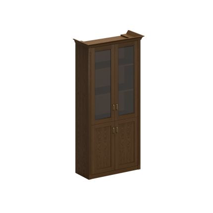 Шкаф для документов высокий со стеклянными дверями дуб мелвилл