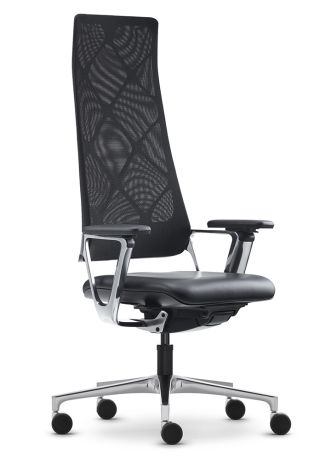 Кресло руководителя Connex 2 mesh с высокой сетчатой спинкой ткань / серая 1708