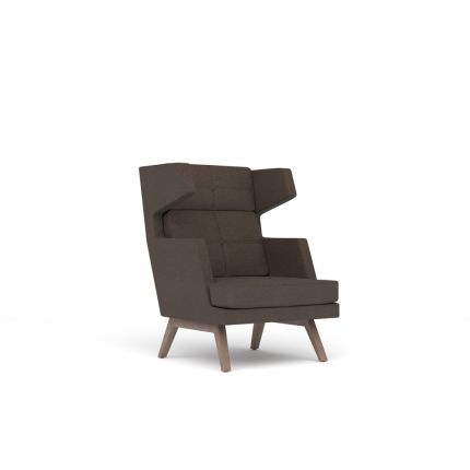 Кресло мягкое высокое ткань / Uno cotton